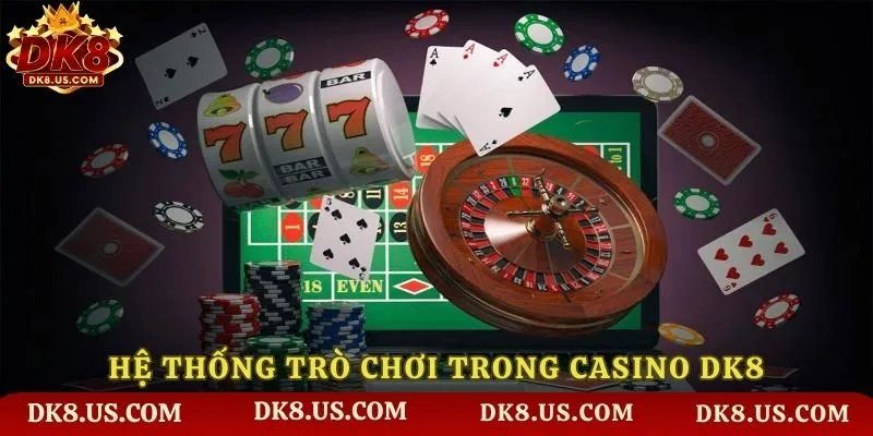 Hệ thống trò chơi trong Casino DK8